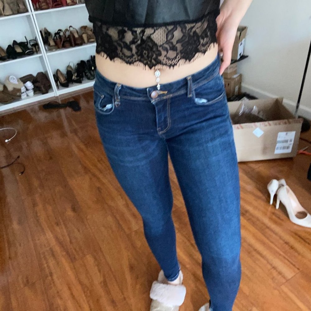 Zara Dark Blue Skinny Jeans